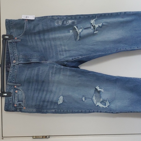 GAP Denim Universal Slim Distressed Boyfriend Ankle Jeans 20/35R - Picture 2 of 11
